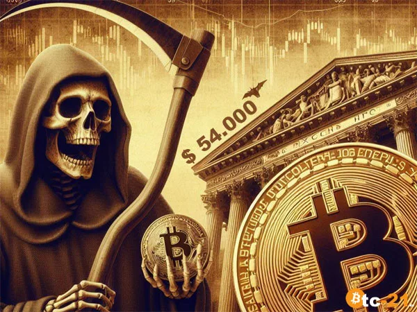 Bitcoin rasiert die 54.000 US-Dollar weg