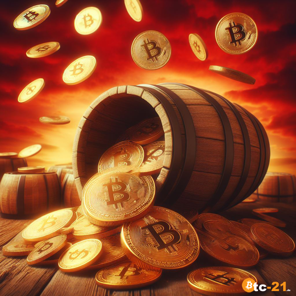 Bitcoin-Wale ziehen innerhalb einer Woche 21.400 BTC von Börsen ab