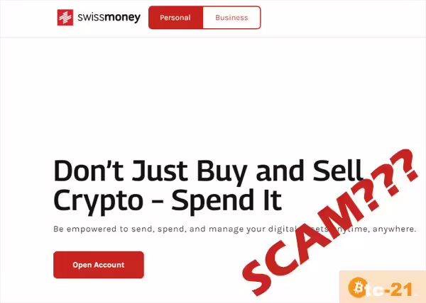 Swissmoney hat offensichtlich Probleme